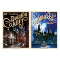 Productafbeelding Harry Potter - Zweinstein Kasteel & Wegisweg Poster 2-delige set