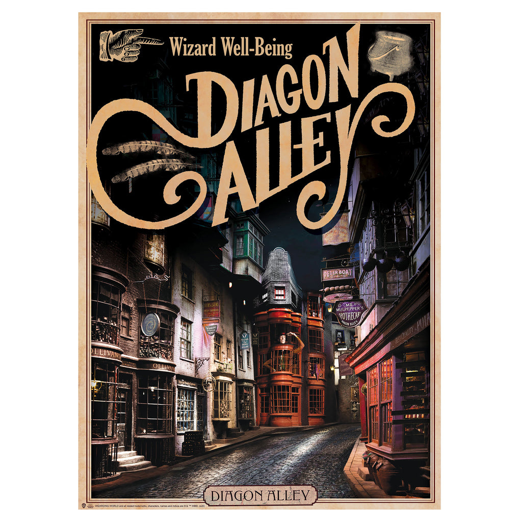 Productafbeelding Harry Potter - Zweinstein Kasteel & Wegisweg Poster 2-delige set