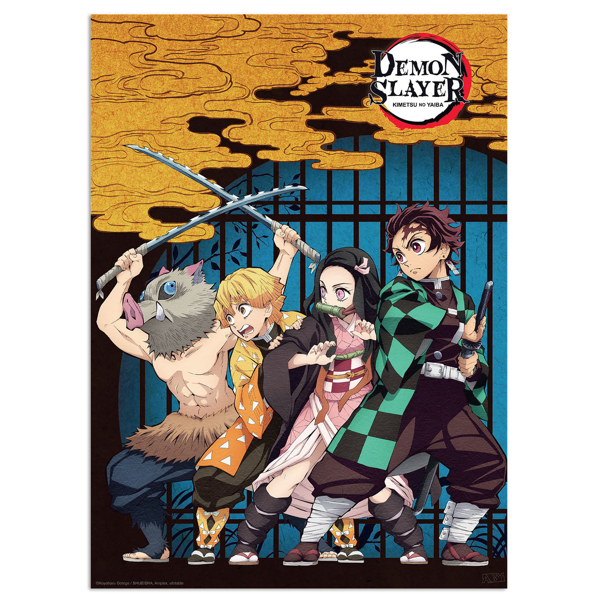 Productafbeelding Demon Slayer - Groep & Duo Poster 2-delige Set