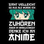 Productafbeelding Ik denk aan Anime T-Shirt zwart