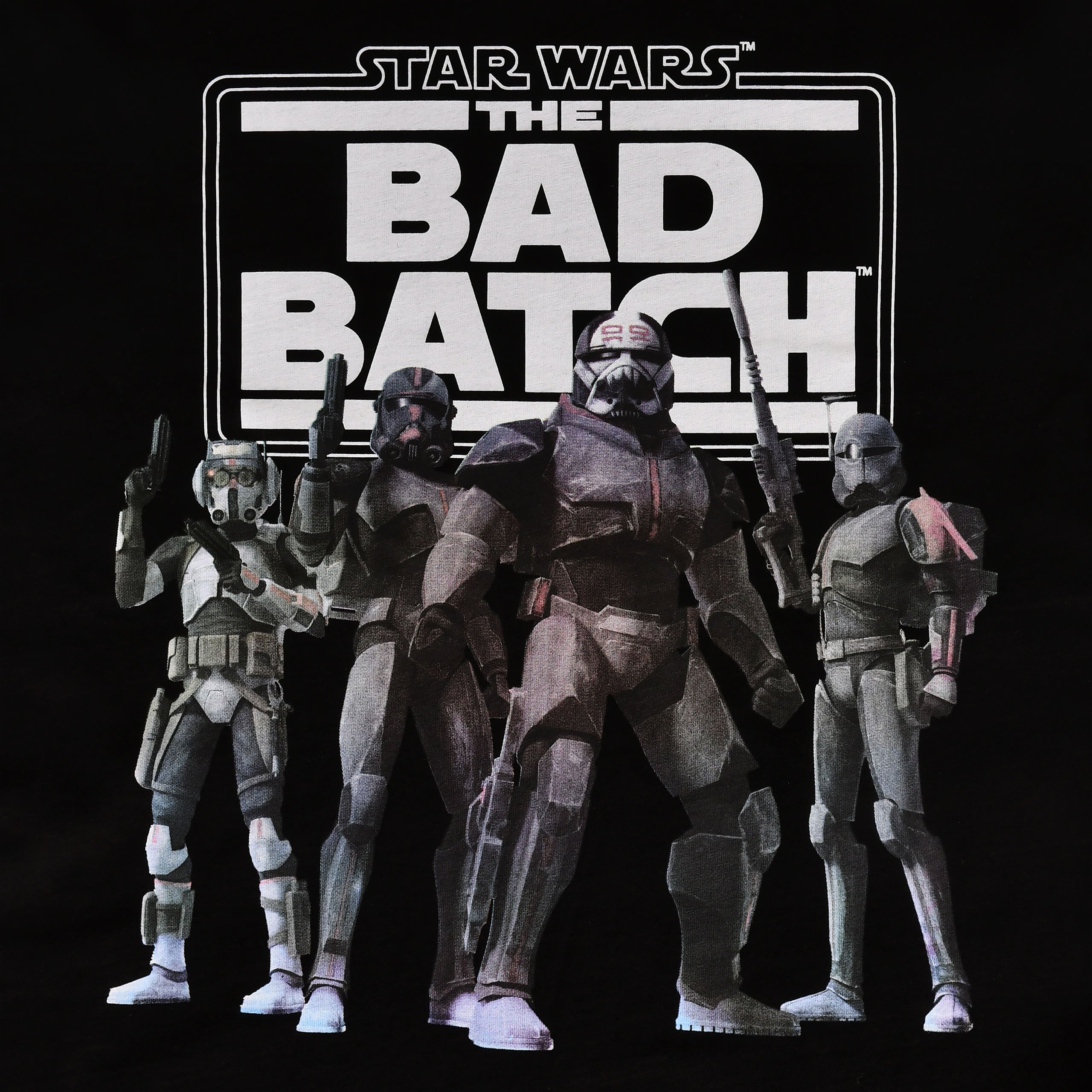 Productafbeelding Star Wars - Bad Batch Groep T-shirt zwart