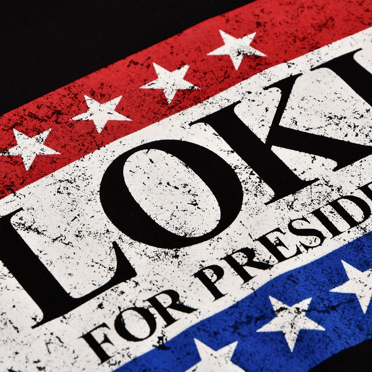 Productafbeelding For President T-shirt zwart voor Loki fans