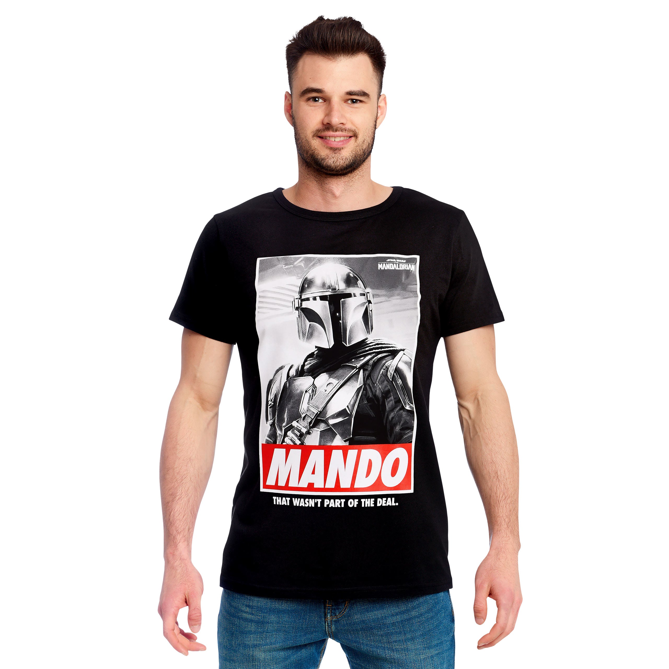 Productafbeelding Mando T-shirt zwart - Star Wars The Mandalorian