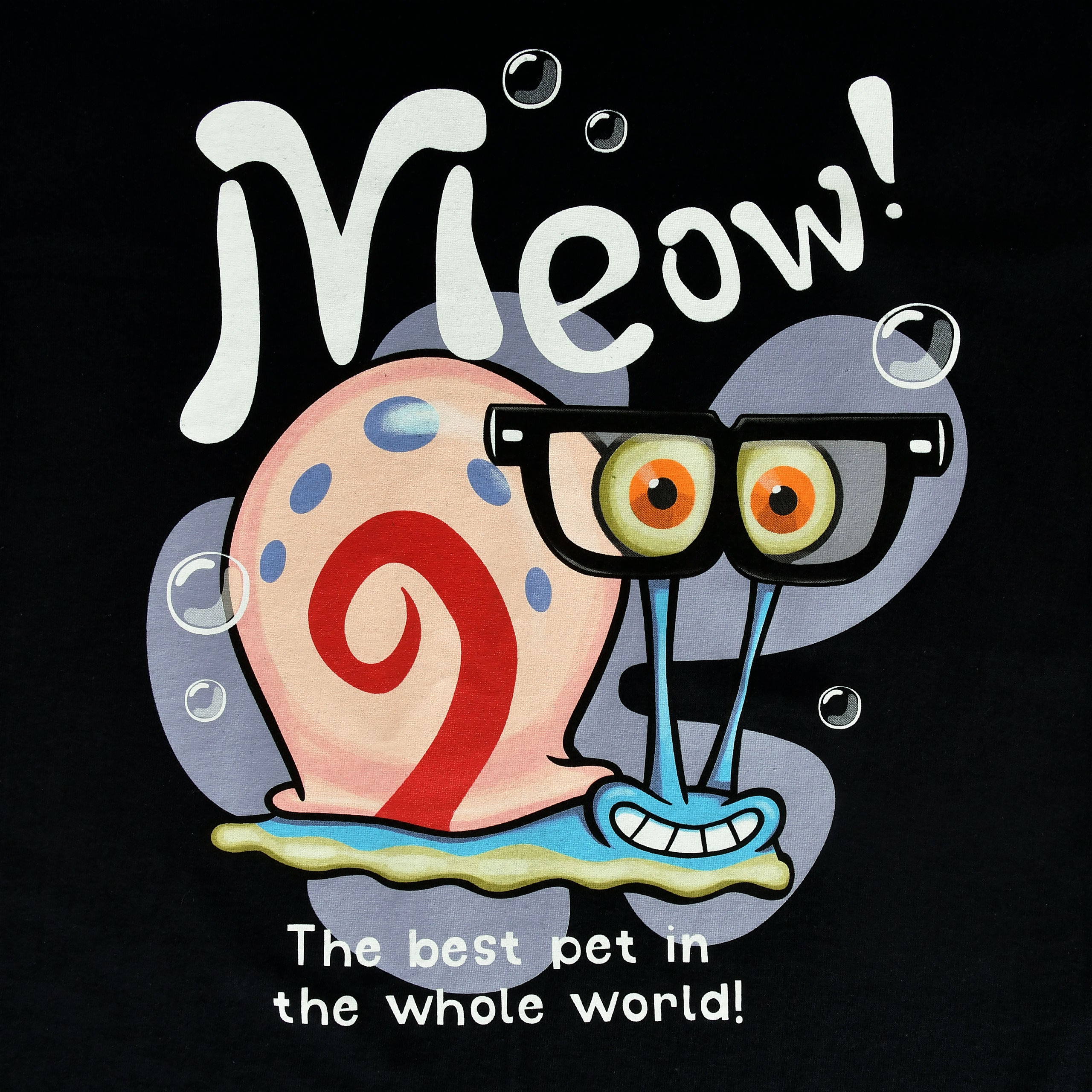 Productafbeelding SpongeBob - Gary Meow! T-shirt zwart
