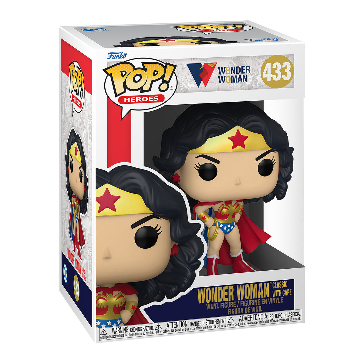 Productafbeelding Wonder Woman met Cape Funko Pop Figuur
