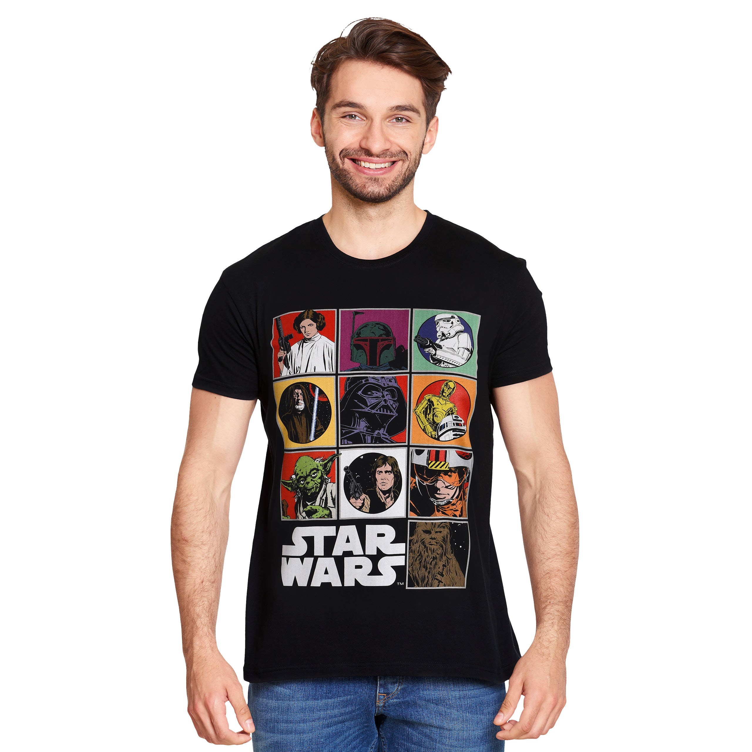 Productafbeelding Star Wars - Characters T-shirt zwart