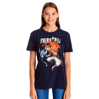 Productafbeelding Fairy Tail - Natsu en Happy T-shirt blauw