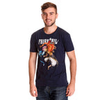 Productafbeelding Fairy Tail - Natsu en Happy T-shirt blauw