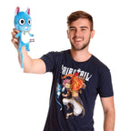 Productafbeelding Fairy Tail - Natsu en Happy T-shirt blauw