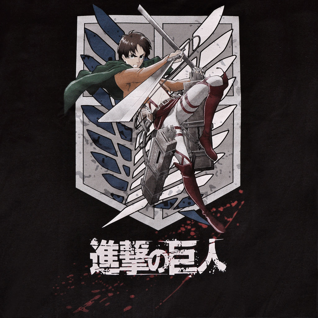 Productafbeelding Attack on Titan - Eren Survey Corps T-Shirt Zwart
