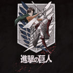 Productafbeelding Attack on Titan - Eren Survey Corps T-Shirt Zwart