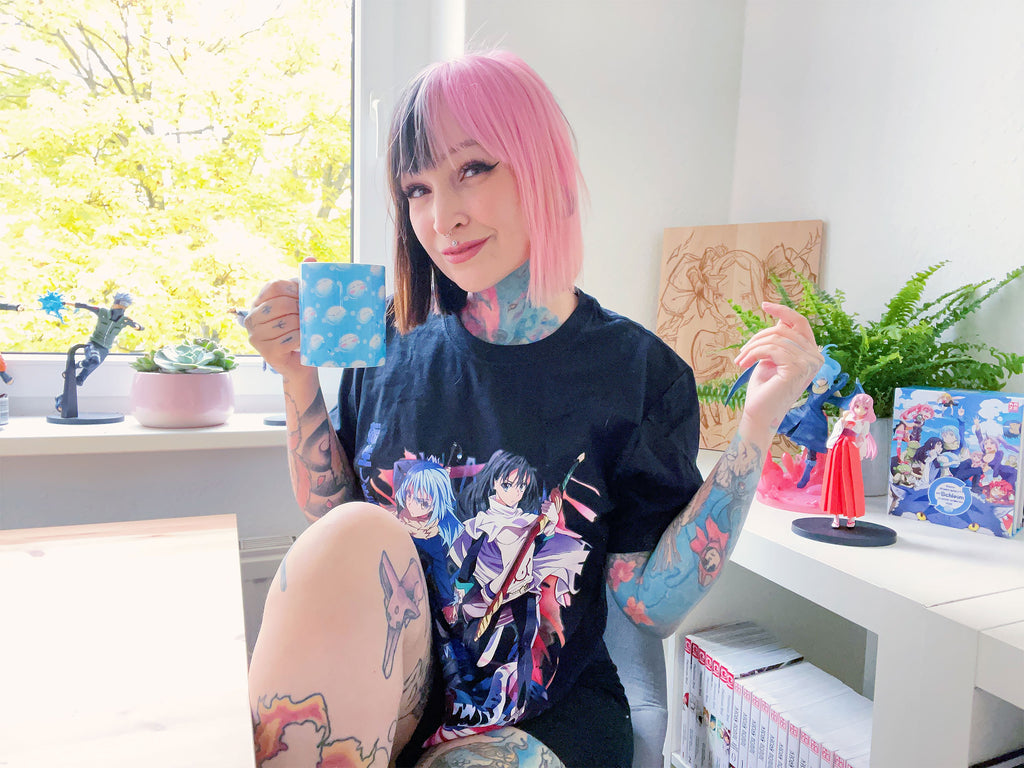 Productafbeelding Mijn Reïncarnatie als Slijm in een andere Wereld - Slime Crew T-Shirt zwart