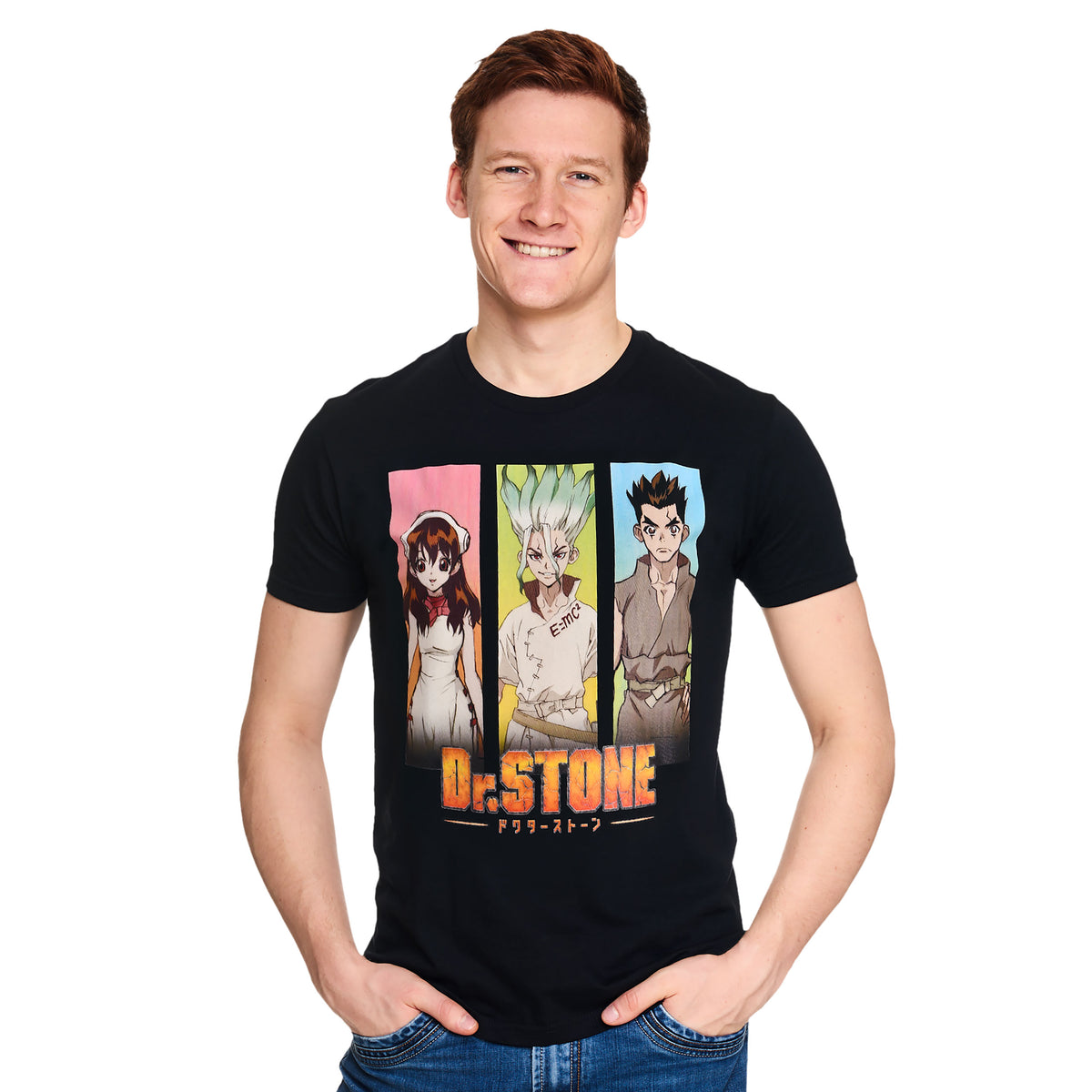 Productafbeelding Dr. Stone - Grafische personages T-shirt zwart