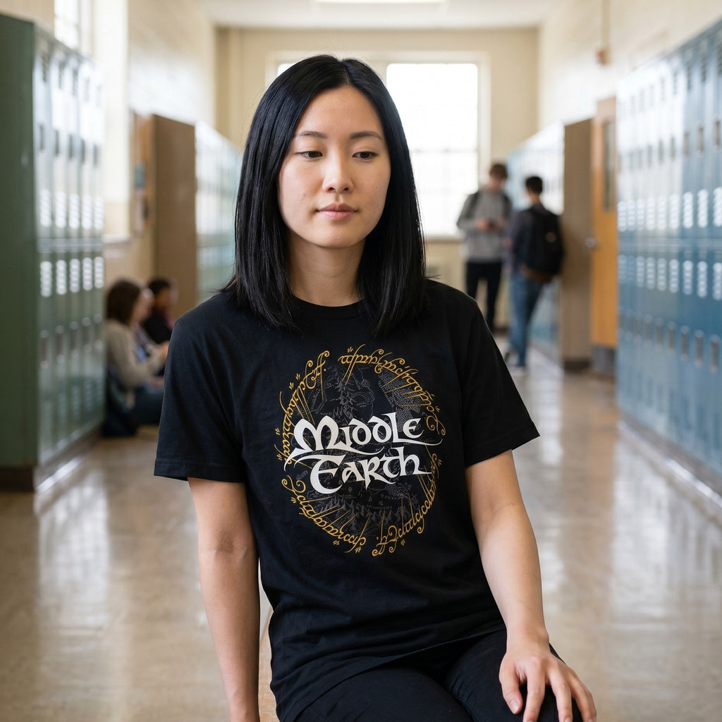 Productafbeelding Heer der Ringen - Midden-aarde T-shirt zwart