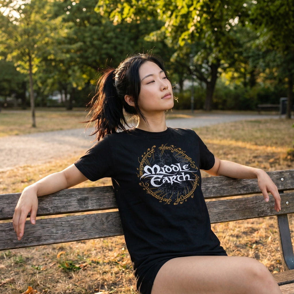 Productafbeelding Heer der Ringen - Midden-aarde T-shirt zwart