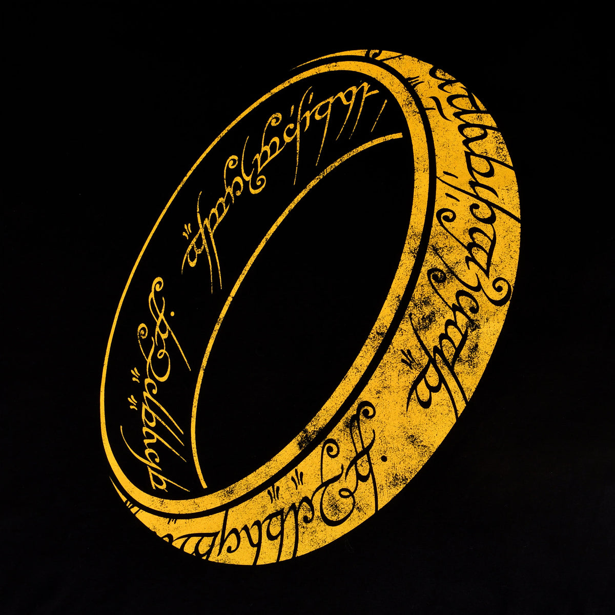 Productafbeelding Heer der Ringen - One Ring to Rule T-Shirt Zwart