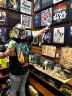 Productafbeelding Through The Galaxy T-Shirt zwart - Star Wars Mandalorian