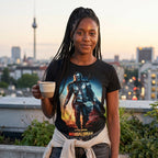 Productafbeelding Through The Galaxy T-Shirt zwart - Star Wars Mandalorian