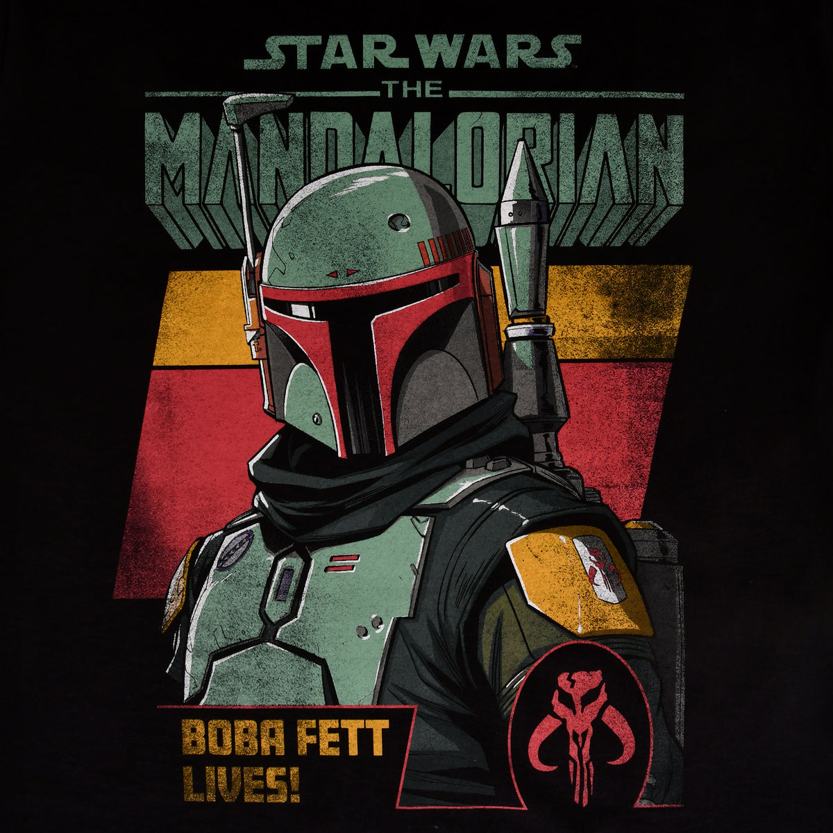 Productafbeelding Boba Fett Lives T-Shirt Zwart - Star Wars Mandalorian