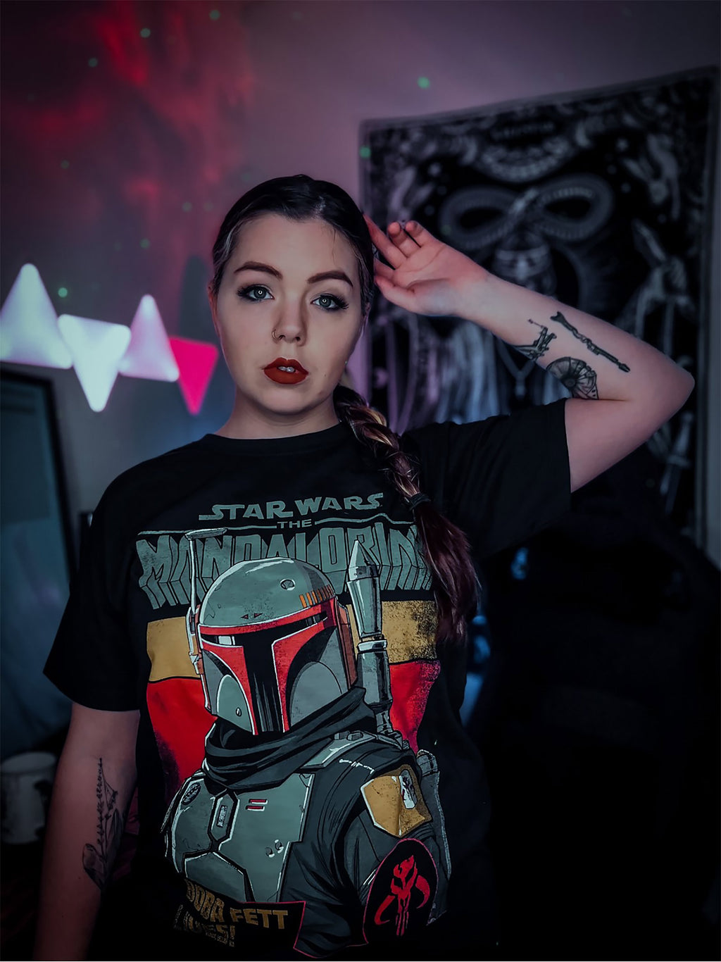 Productafbeelding Boba Fett Lives T-Shirt Zwart - Star Wars Mandalorian