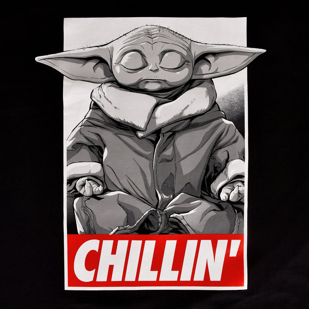 Productafbeelding Grogu Chilling T-shirt zwart - Star Wars Mandalorian