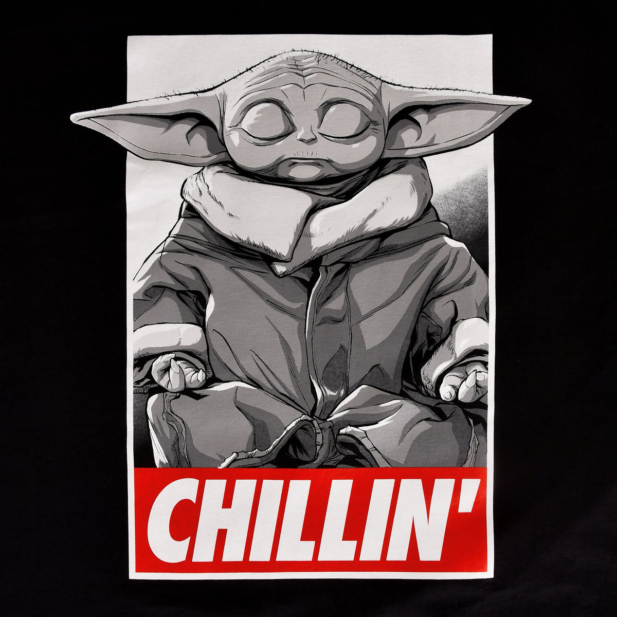 Productafbeelding Grogu Chilling T-shirt zwart - Star Wars Mandalorian