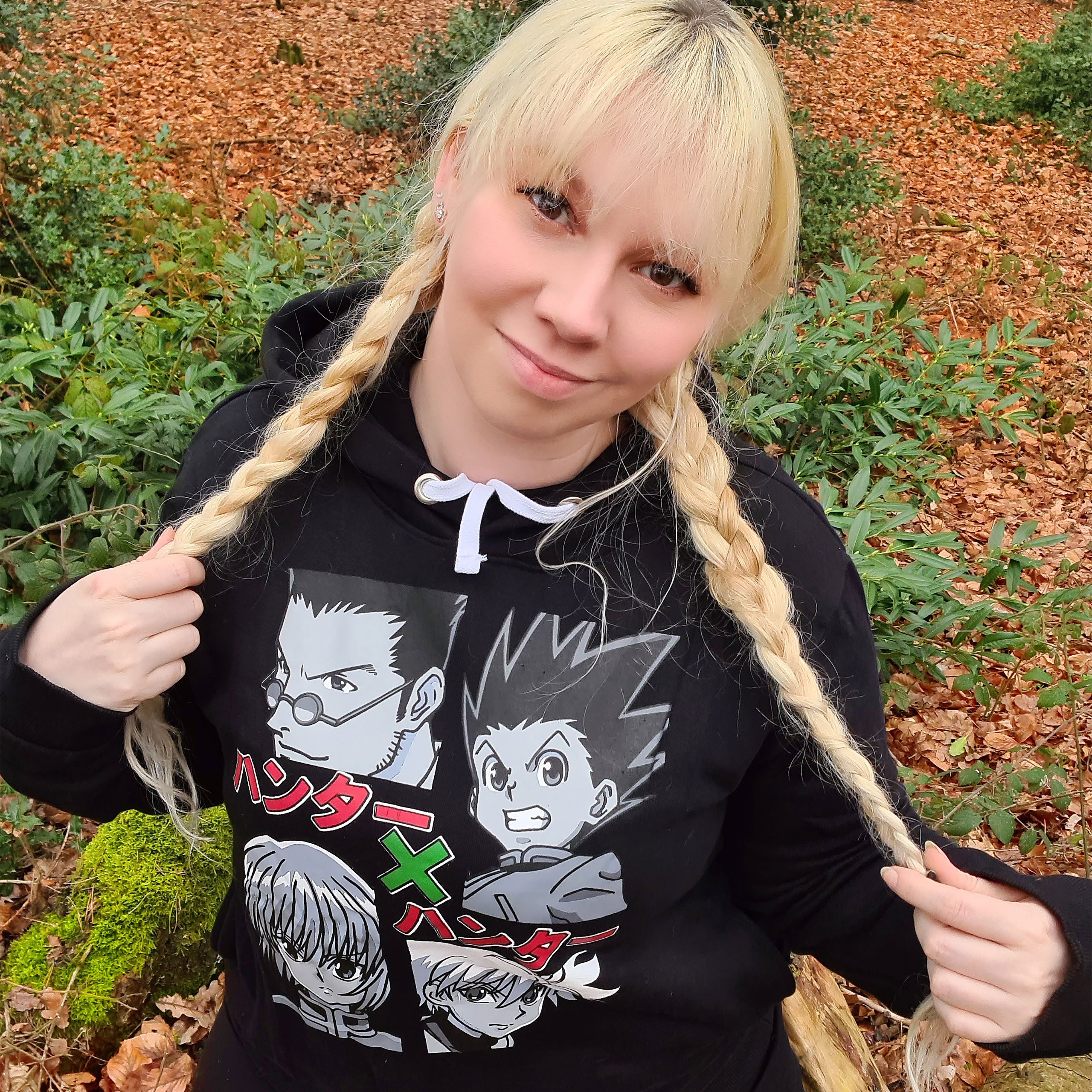 Productafbeelding Hunter x Hunter - Gon & Group Hoodie zwart