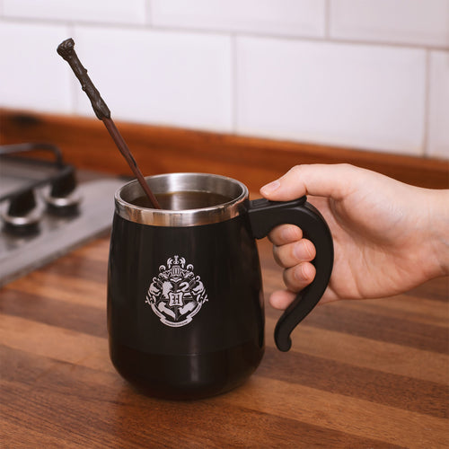 Productafbeelding Harry Potter - Hogwarts Mok met Roerfunctie en Toverstaf