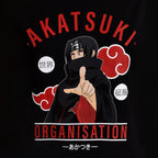 Productafbeelding Naruto - Akatsuki Organisatie T-Shirt Zwart