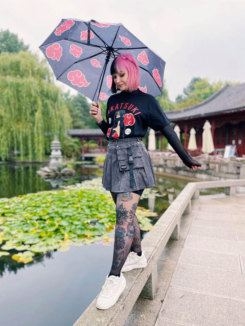 Productafbeelding Naruto - Akatsuki Organisatie T-Shirt Zwart