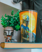 Productafbeelding Mando met Grogu Glas - Star Wars The Mandalorian