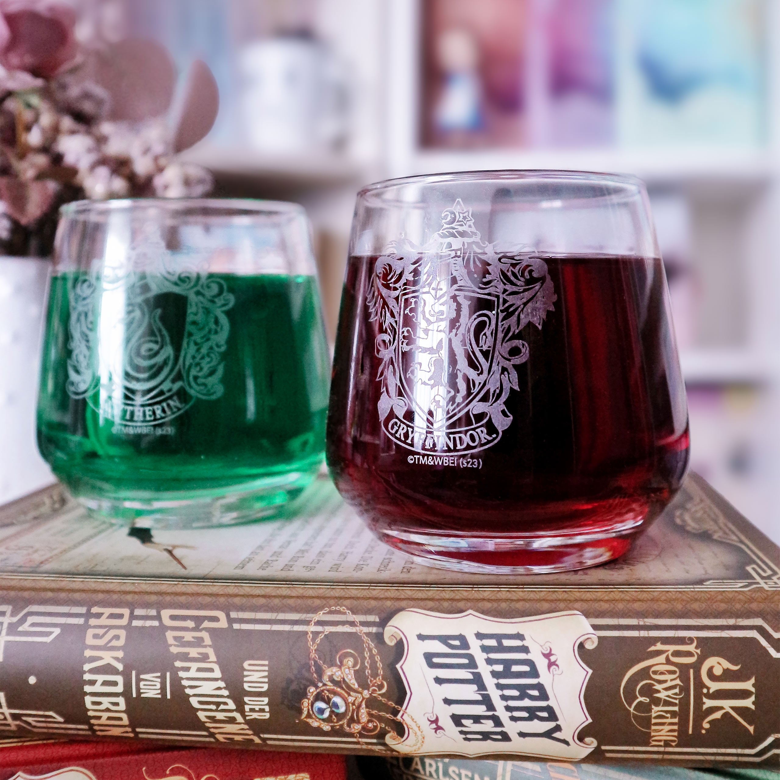 Productafbeelding Harry Potter - Gryffindor en Slytherin Glasset