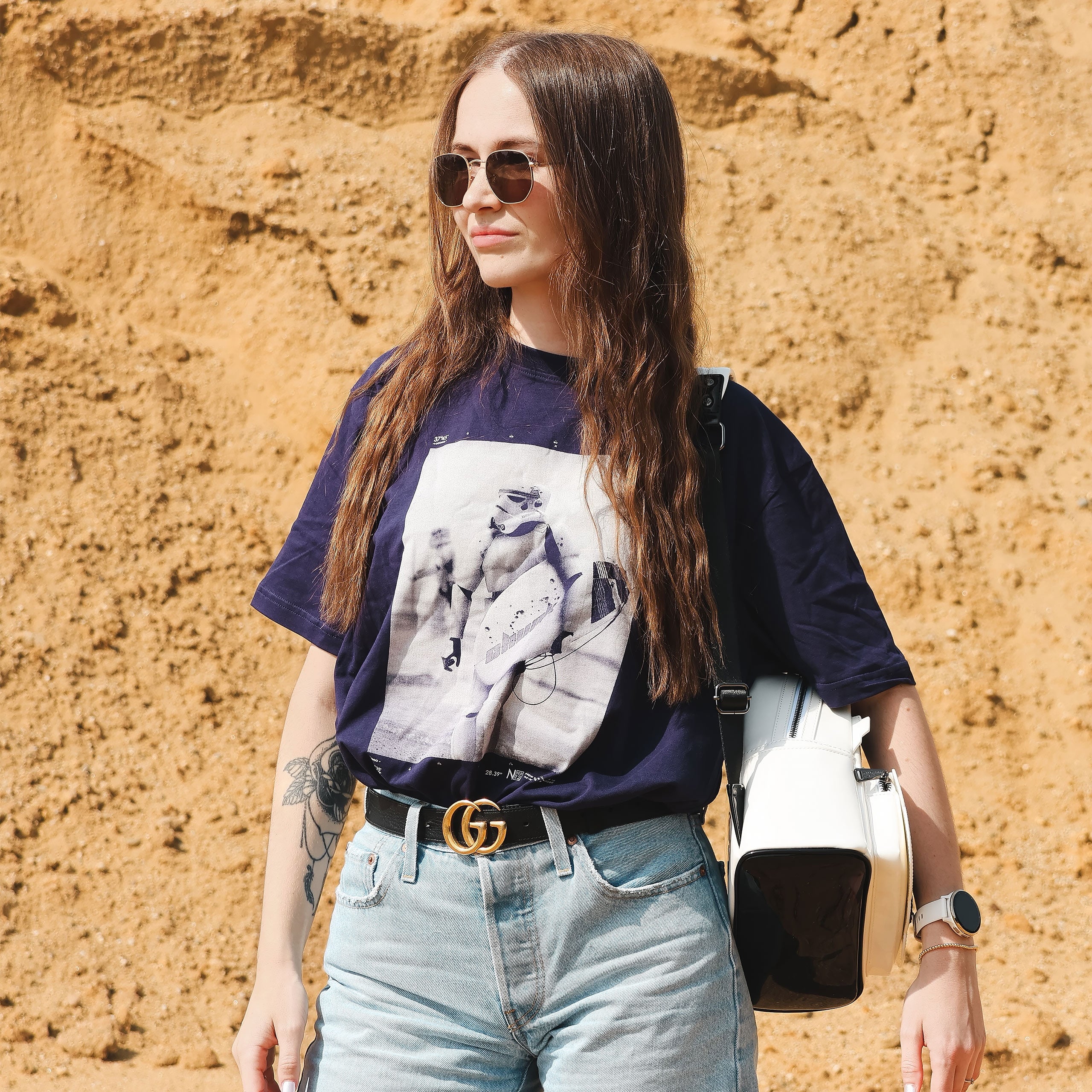 Productafbeelding Surfing Trooper T-shirt voor Star Wars-fans blauw