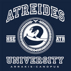 Productafbeelding Atreides Universiteit T-Shirt voor Dune Fans blauw