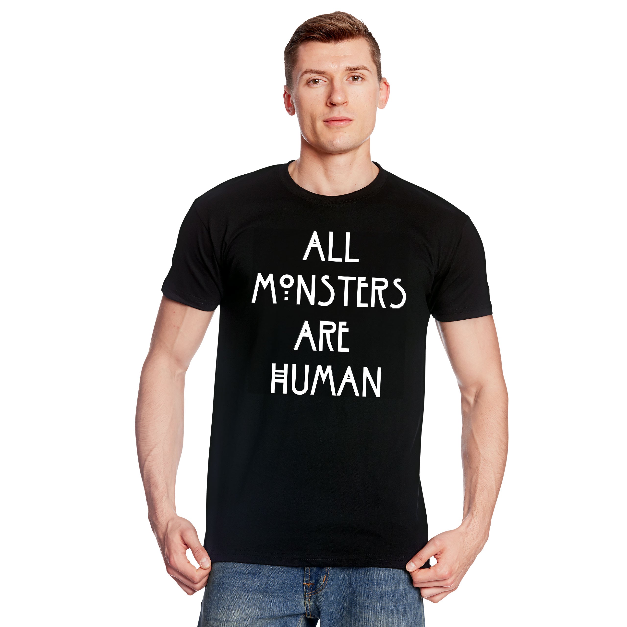 Productafbeelding Human Monsters T-shirt voor American Horror Story Fans zwart