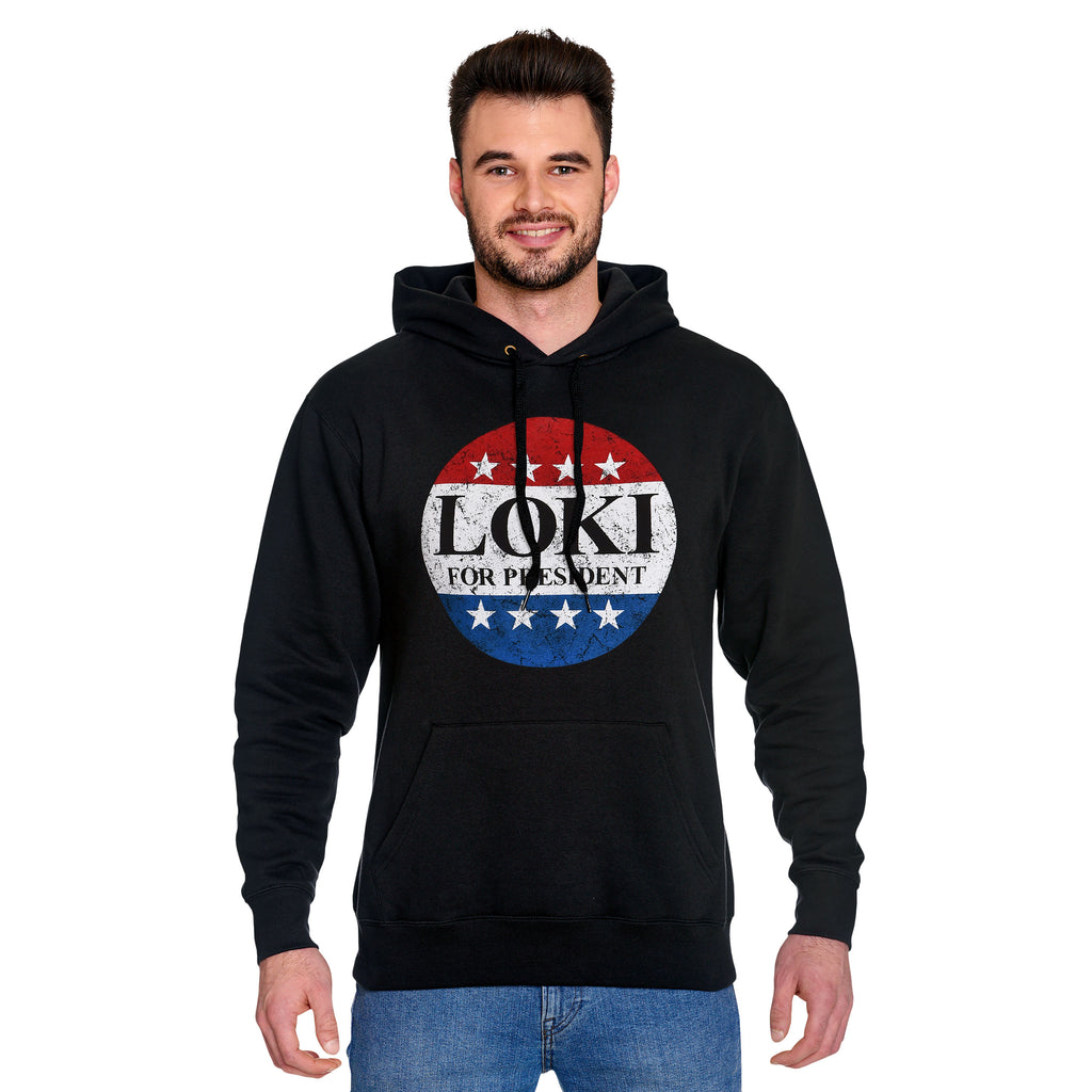 Productafbeelding For President Hoodie voor Loki Fans zwart
