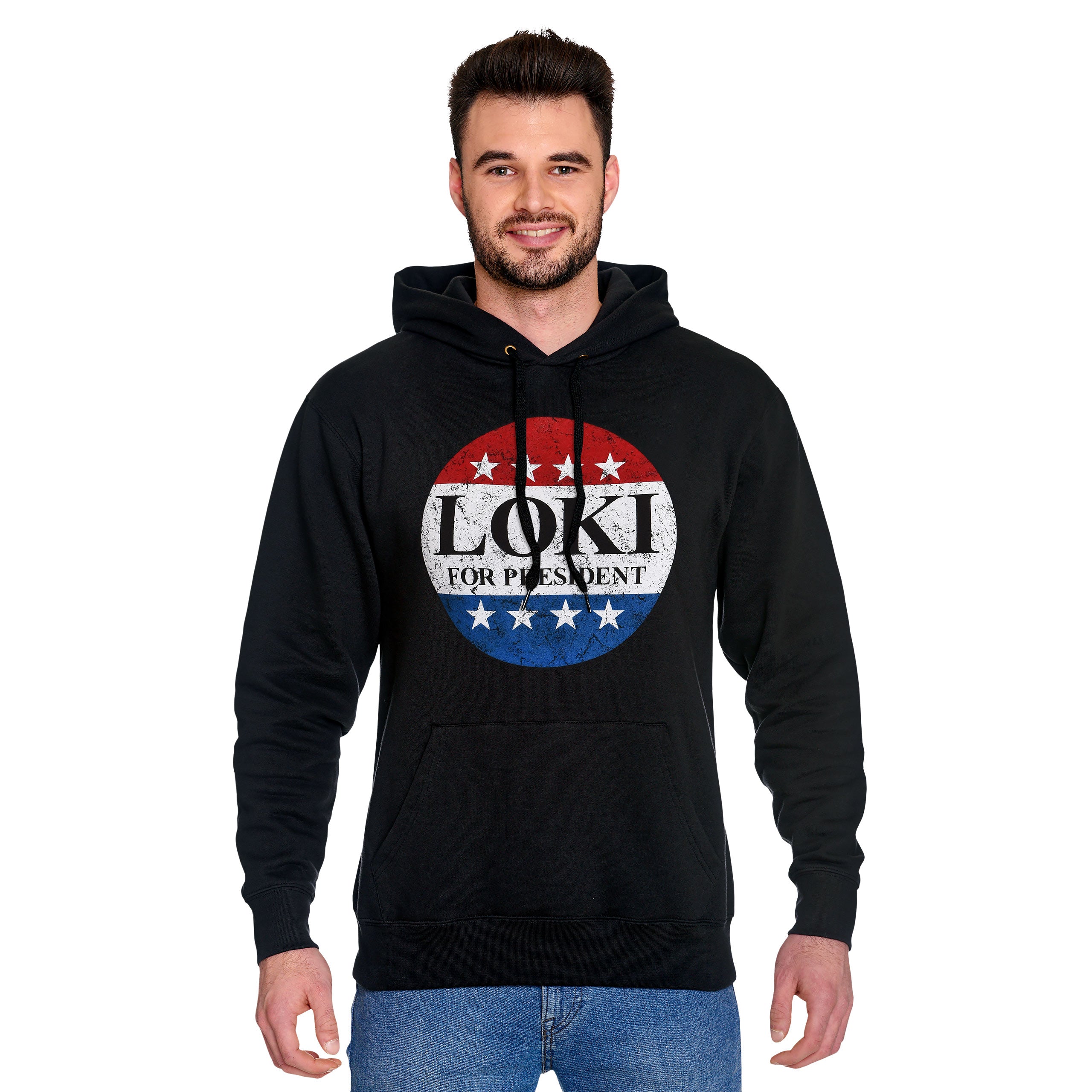 Productafbeelding For President Hoodie voor Loki Fans zwart