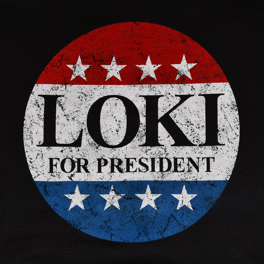 Productafbeelding For President Hoodie voor Loki Fans zwart