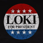 Productafbeelding For President Hoodie voor Loki Fans zwart