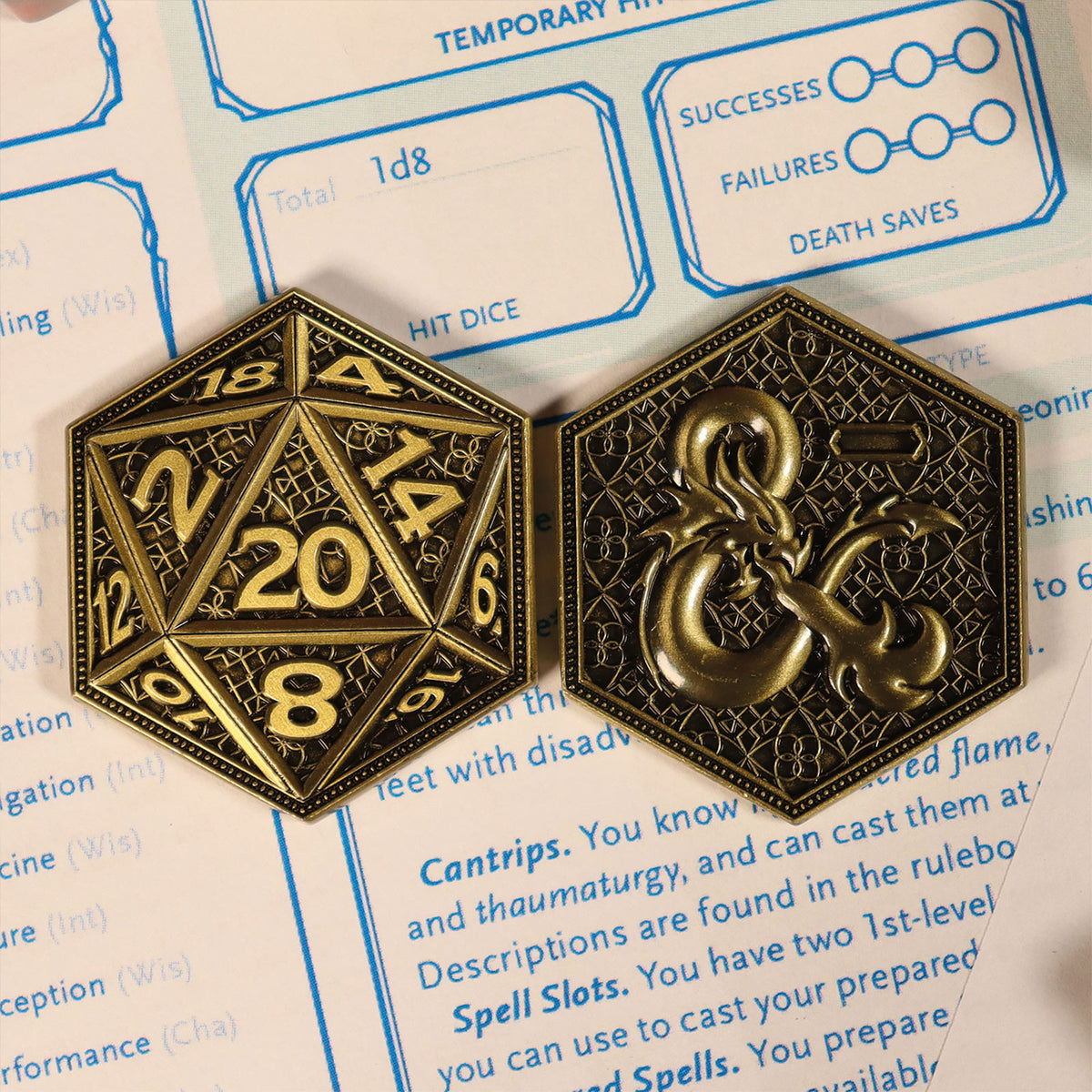 Productafbeelding Dungeons & Dragons - Dobbelsteen verzamelmunt gelimiteerde oplage