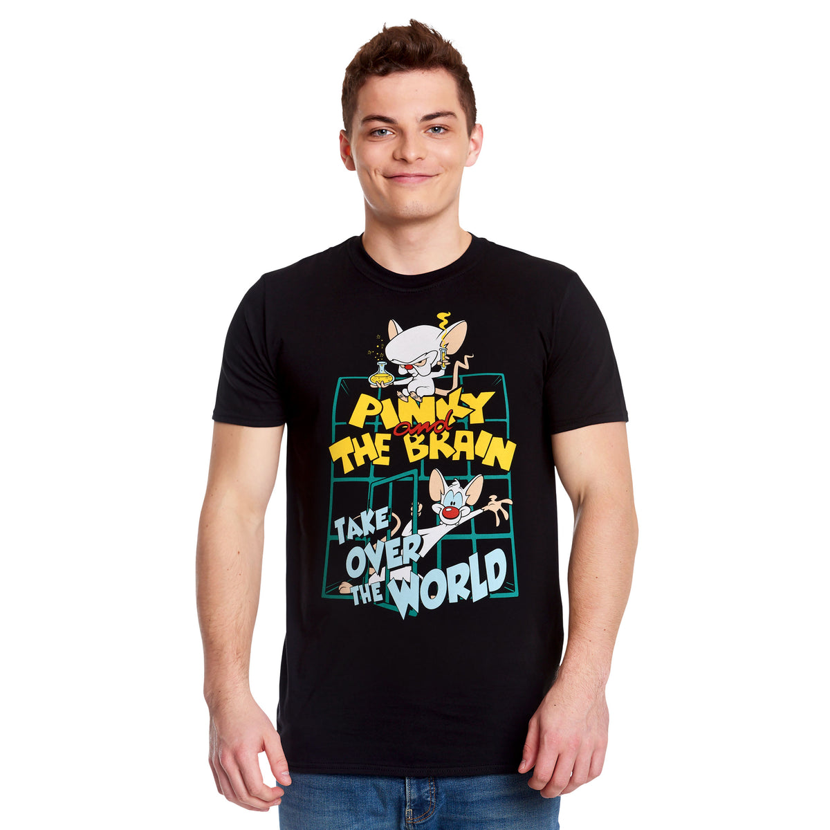 Productafbeelding Pinky en de Brain - Take Over The World T-Shirt