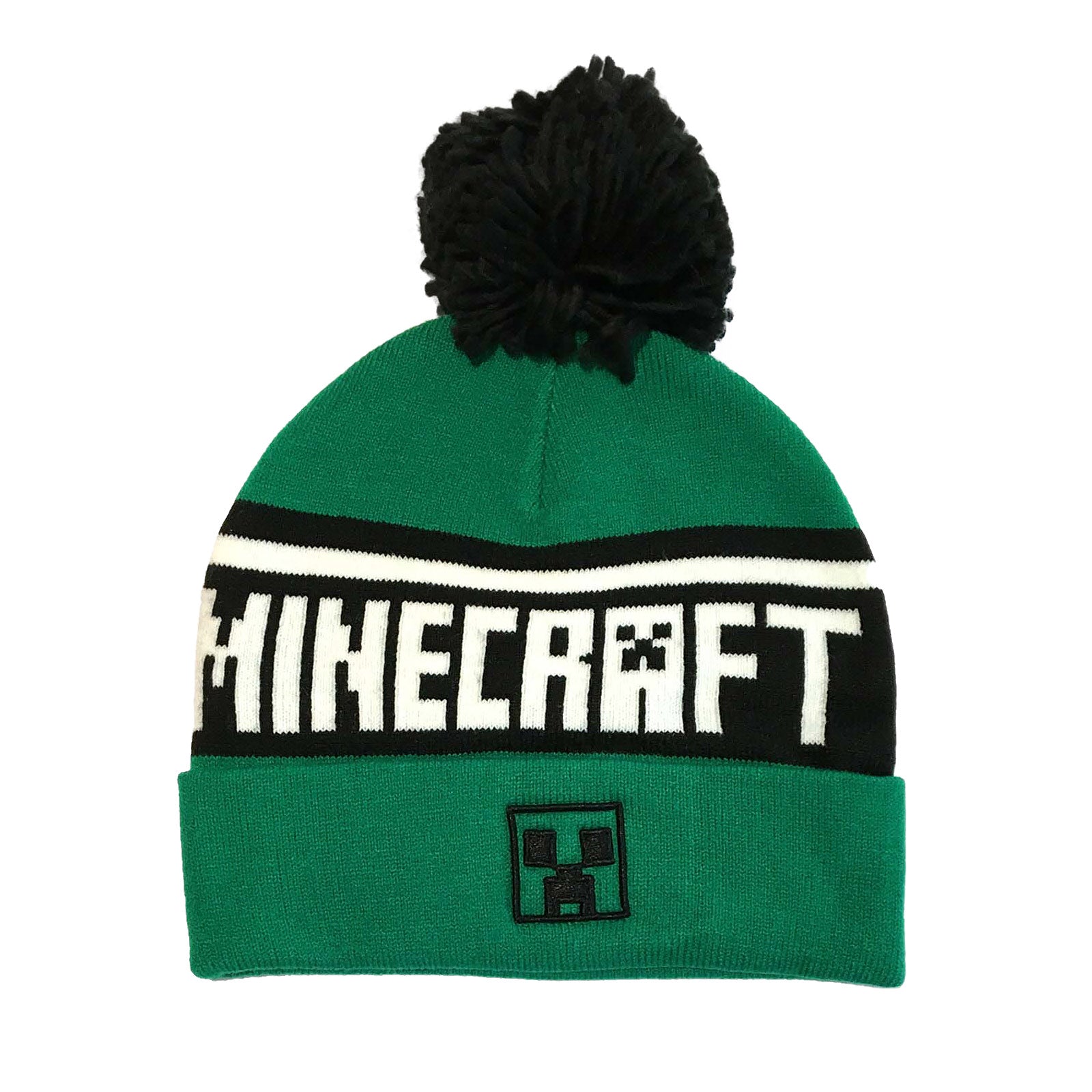 Productafbeelding Minecraft - Creeper Logo Muts met Pompon