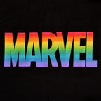 Productafbeelding Marvel - Rainbow Pride Logo T-Shirt Zwart