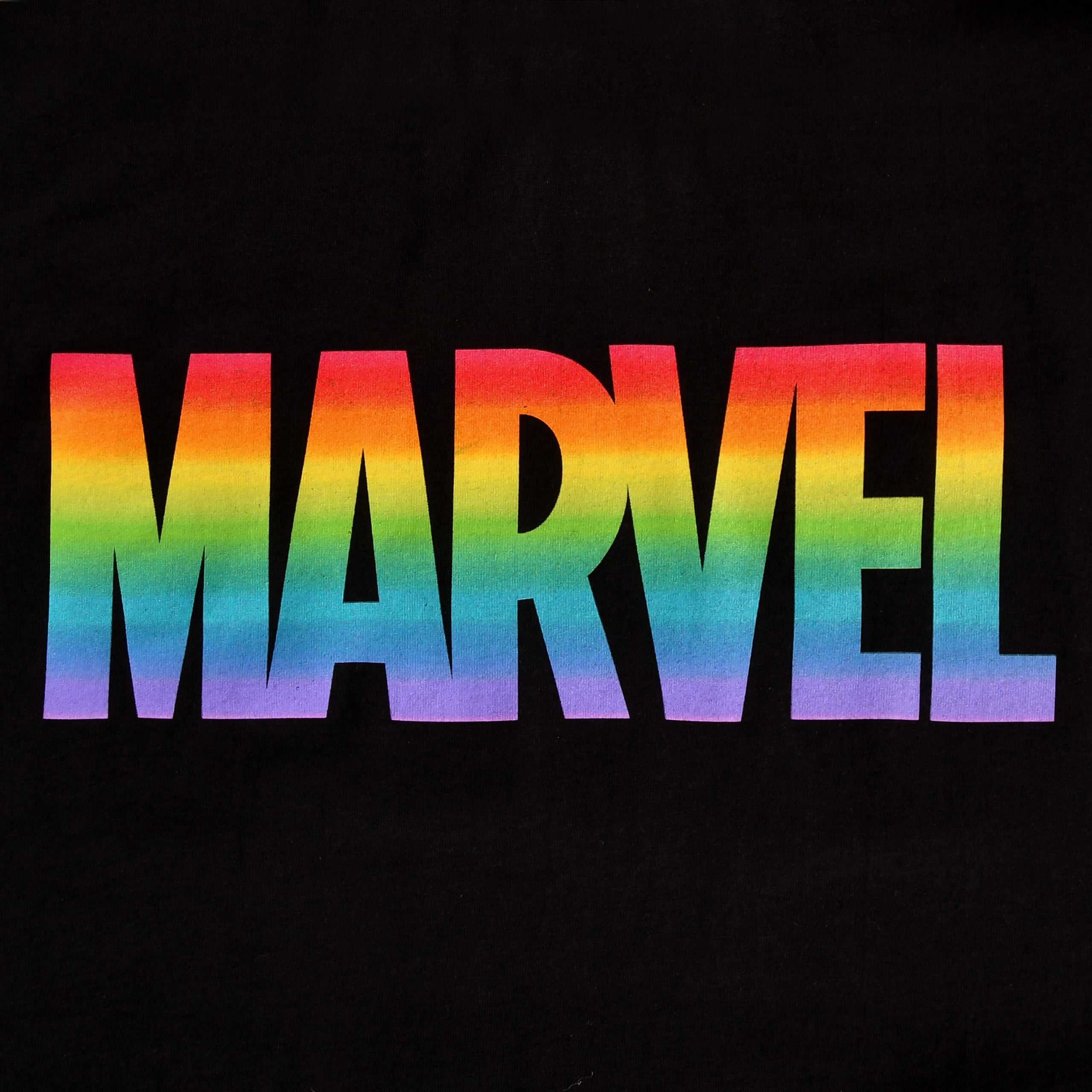 Productafbeelding Marvel - Rainbow Pride Logo T-Shirt Zwart