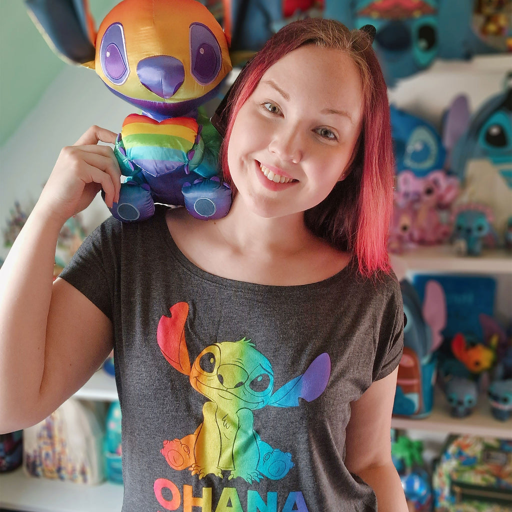 Productafbeelding Lilo & Stitch - Ohana Rainbow Pride Dames Loose Fit T-Shirt