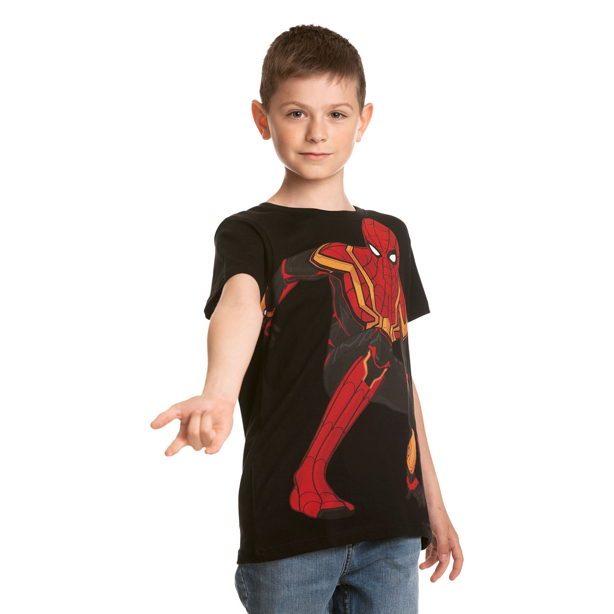 Productafbeelding Spider-Man - Spidey Pose Kinder T-Shirt Zwart