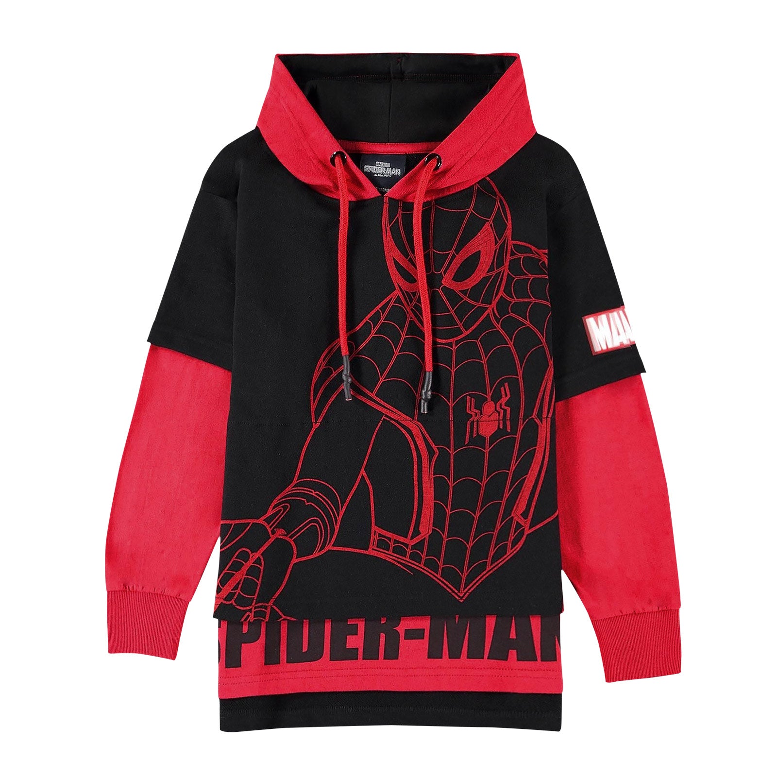 Productafbeelding Spider-Man Hoodie Kinderen zwart-rood