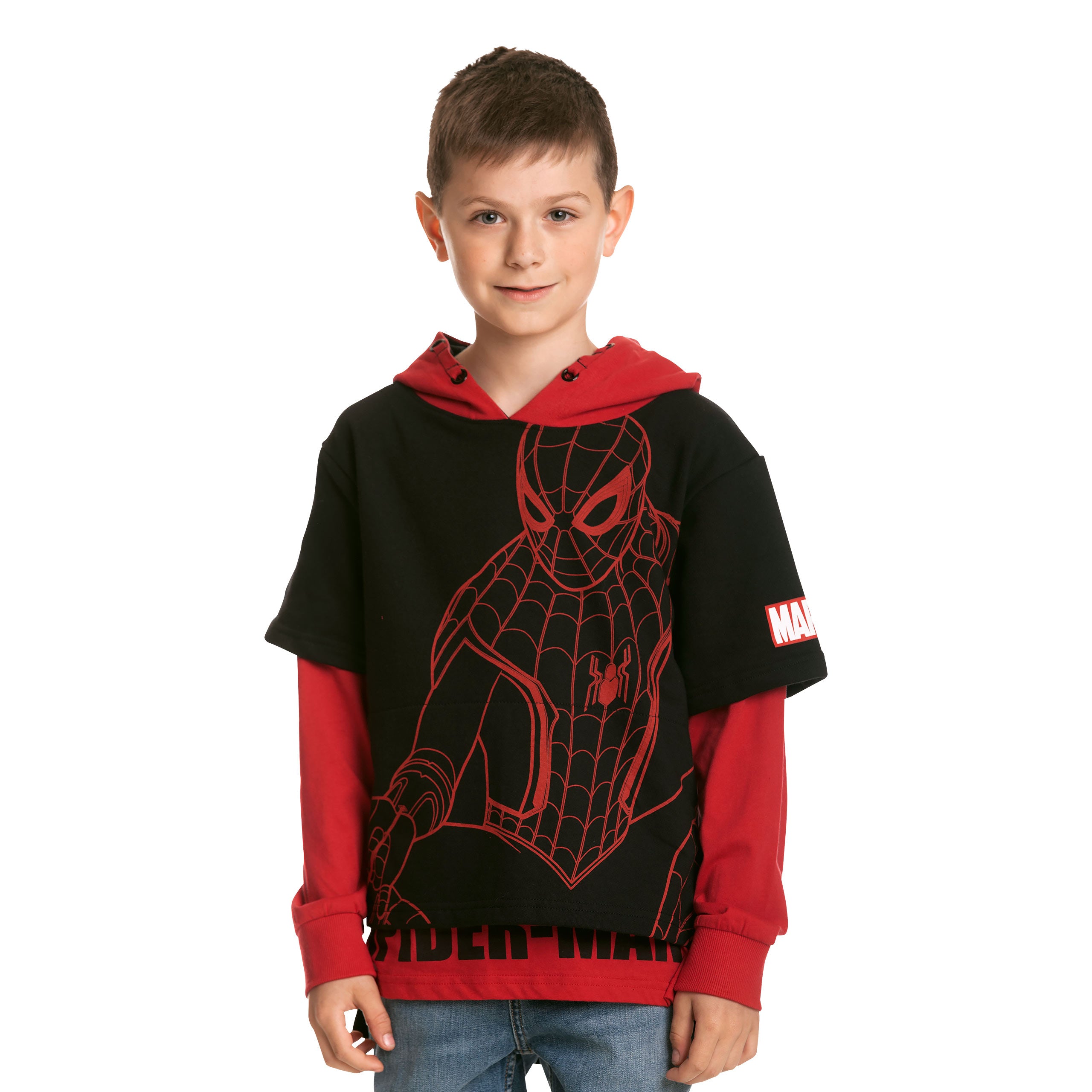 Productafbeelding Spider-Man Hoodie Kinderen zwart-rood