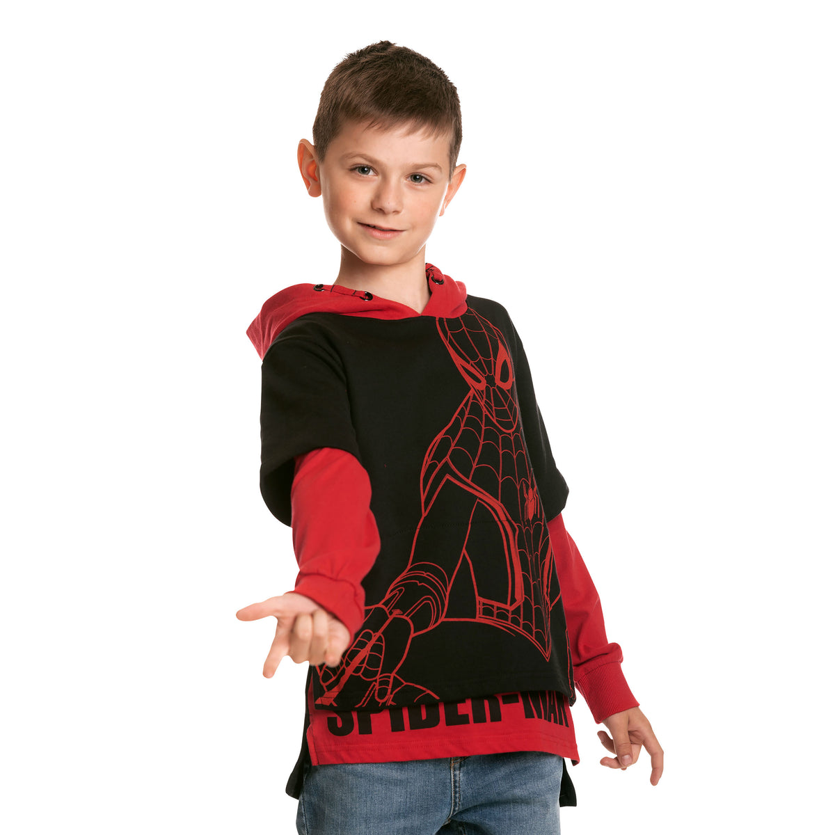 Productafbeelding Spider-Man Hoodie Kinderen zwart-rood