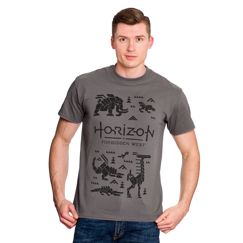 Productafbeelding Horizon - Machines T-Shirt grijs